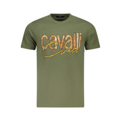 CAVALLI CLASS SHORT SLEEVE T-SHIRT MEN GREEN