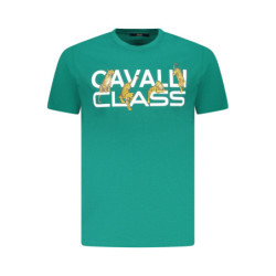 T-SHIRT À MANCHES COURTES CAVALLI CLASS HOMME VERT