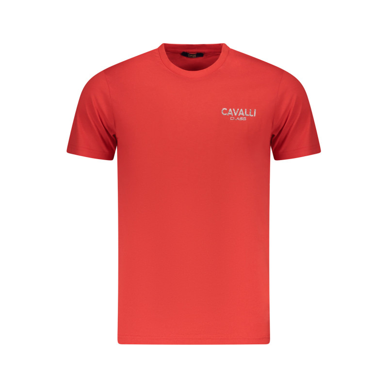 CAVALLI CLASS KURZARM T-SHIRT HERREN ROT