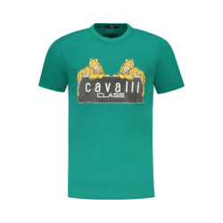 CAVALLI CLASS KURZARM-T-SHIRT HERREN GRÜN