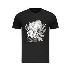 CAMISETA DE MANGA CORTA CAVALLI CLASS HOMBRE NEGRA