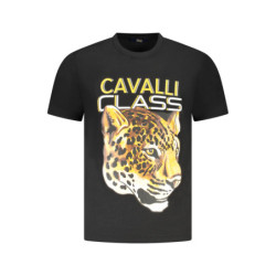 CAMISETA DE MANGA CORTA CAVALLI CLASS HOMBRE NEGRA