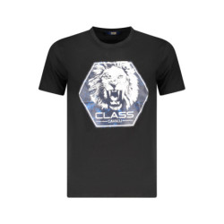 CAMISETA DE MANGA CORTA CAVALLI CLASS HOMBRE NEGRA