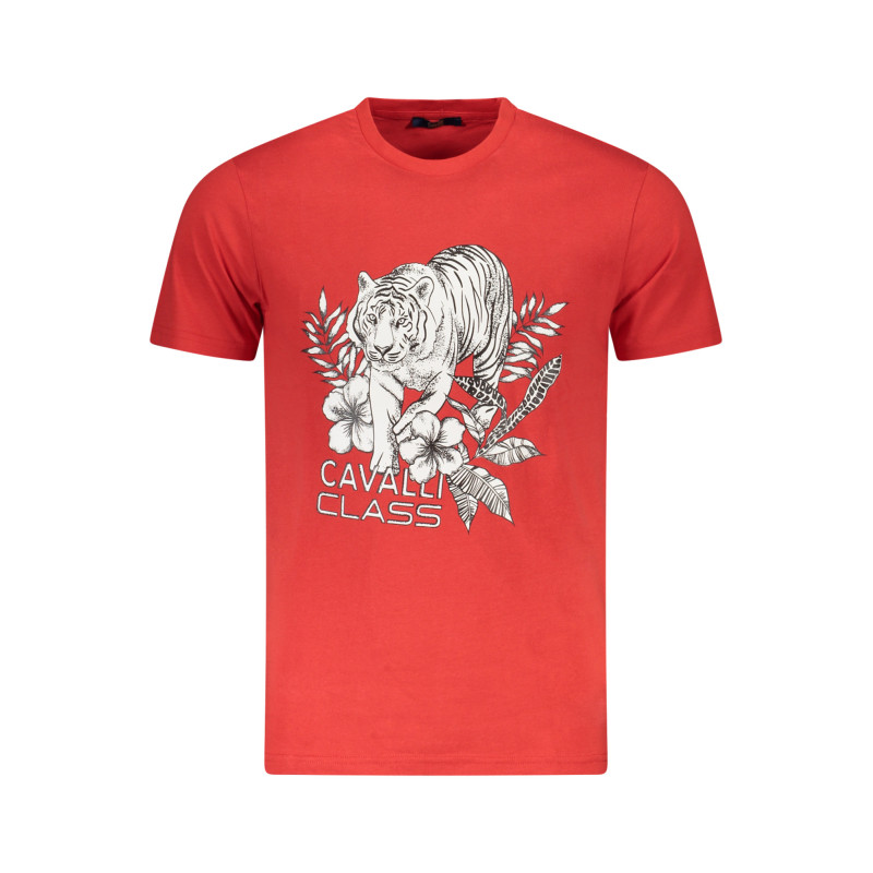 CAMISETA DE MANGA CORTA CAVALLI CLASS HOMBRE ROJA