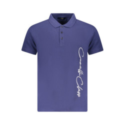 CAVALLI CLASS POLO KURZARM HERREN BLAU