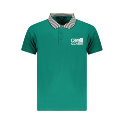 CAVALLI CLASS POLO MANCHES COURTES HOMME VERT