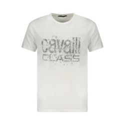 CAVALLI CLASS KURZARM-T-SHIRT HERREN WEISS