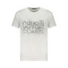 T-SHIRT À MANCHES COURTES CAVALLI CLASS HOMME BLANC