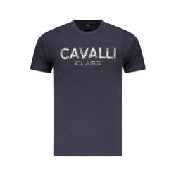 CAVALLI CLASS SHORT SLEEVE T-SHIRT MEN BLUE