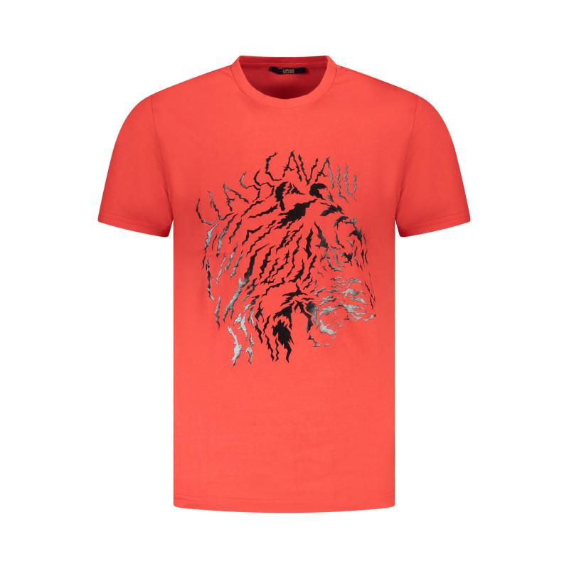 T-SHIRT À MANCHES COURTES CAVALLI CLASS HOMME ROUGE