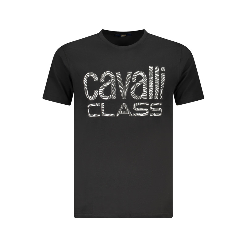 CAMISETA DE MANGA CORTA CAVALLI CLASS HOMBRE NEGRA