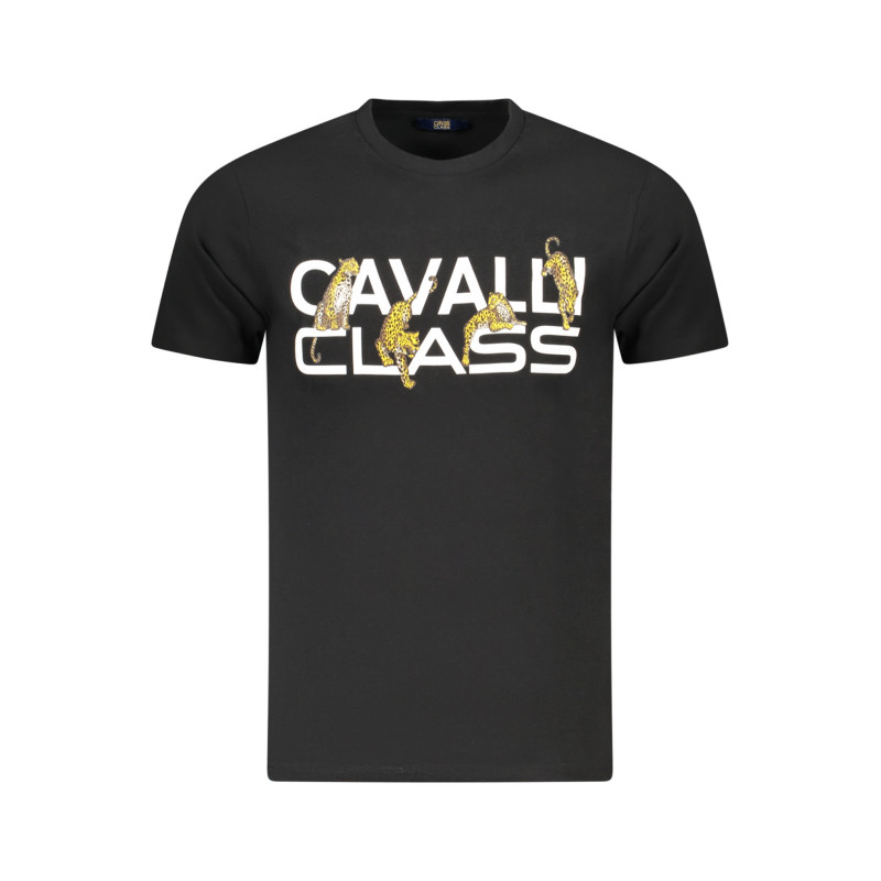 T-SHIRT À MANCHES COURTES CAVALLI CLASS HOMME NOIR