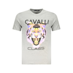 CAVALLI CLASS KURZARM-T-SHIRT HERREN GRAU