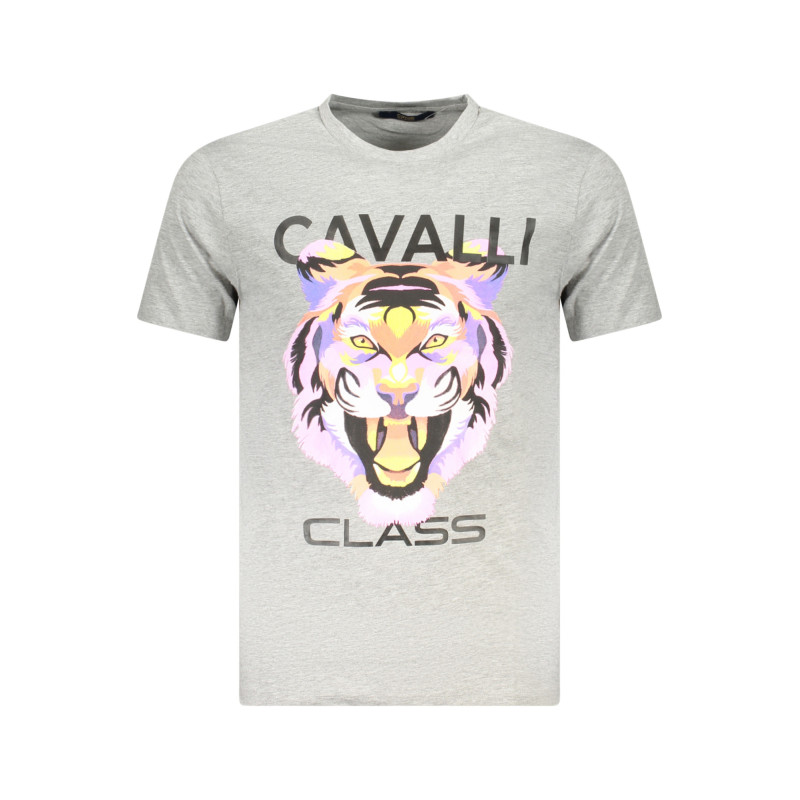 CAVALLI CLASS KURZARM-T-SHIRT HERREN GRAU