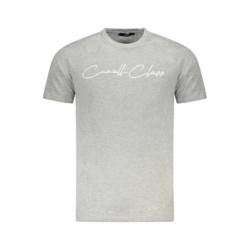 CAVALLI CLASS KURZARM-T-SHIRT HERREN GRAU