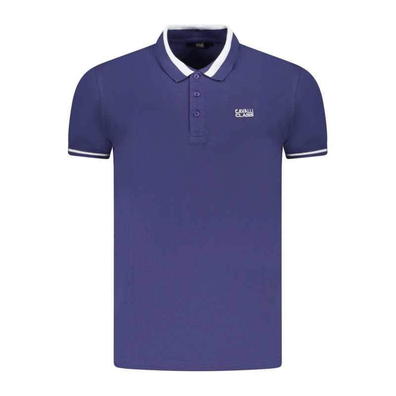 CAVALLI CLASS POLO KURZARM HERREN BLAU