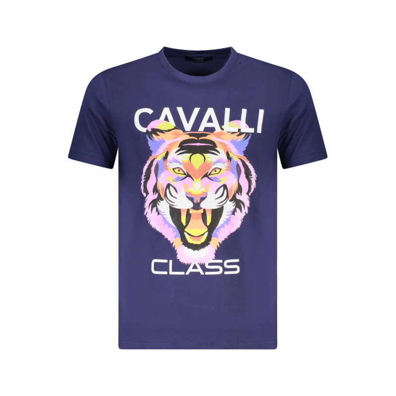 CAVALLI CLASS SHORT SLEEVE T-SHIRT MEN BLUE