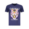 CAVALLI CLASS KURZARM-T-SHIRT HERREN BLAU