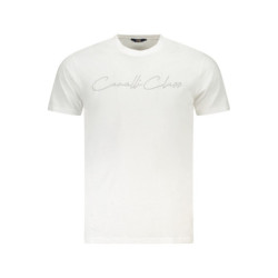 T-SHIRT À MANCHES COURTES CAVALLI CLASS HOMME BLANC