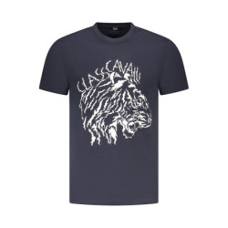 CAVALLI CLASS SHORT SLEEVE T-SHIRT MEN BLUE
