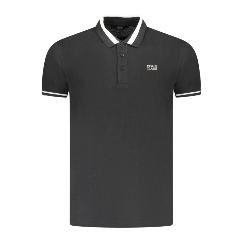 CAVALLI CLASS POLO MANGA CORTA HOMBRE NEGRO