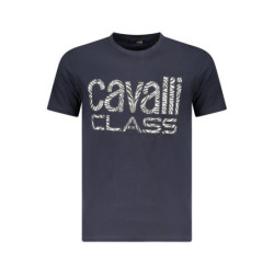 CAVALLI CLASS T-SHIRT MANICHE CORTE UOMO BLU