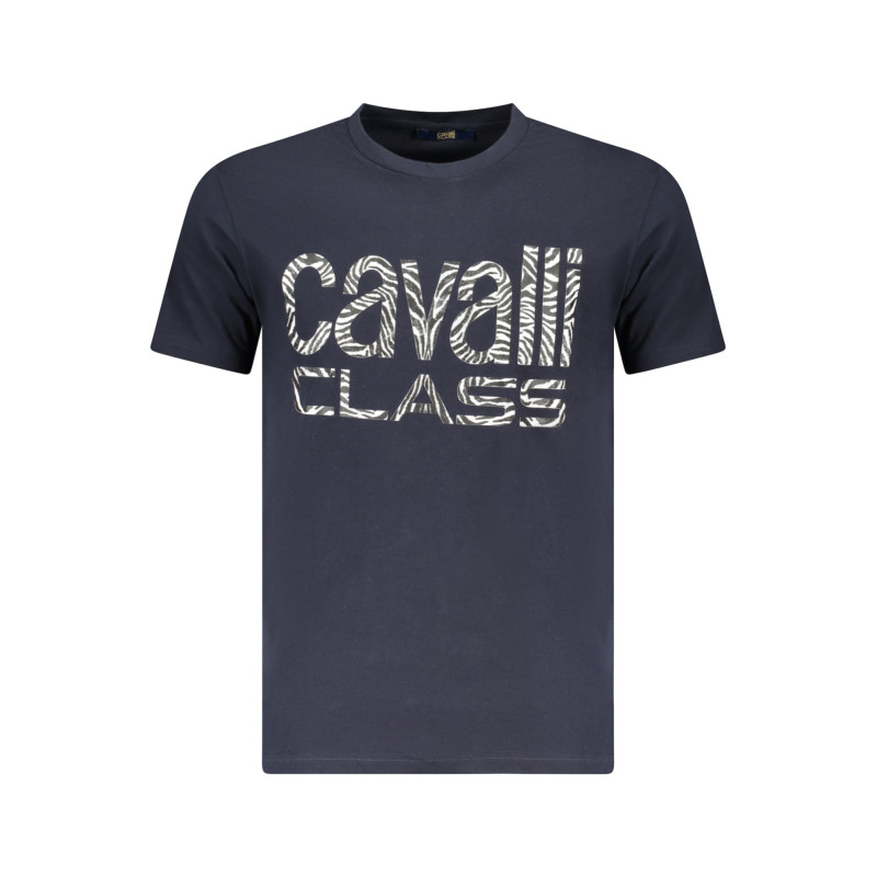 CAVALLI CLASS KURZARM-T-SHIRT HERREN BLAU