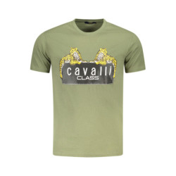 T-SHIRT À MANCHES COURTES CAVALLI CLASS HOMME VERT