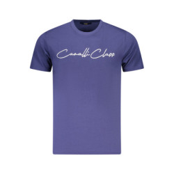 CAVALLI CLASS KURZARM-T-SHIRT HERREN BLAU