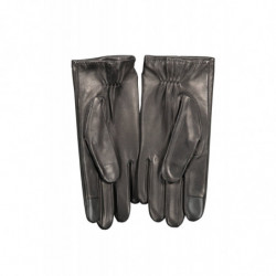 TOMMY HILFIGER MEN'S BLACK GLOVES