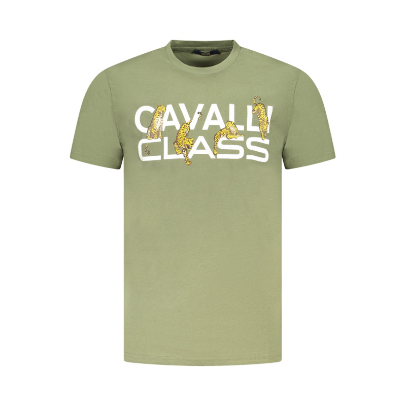 CAVALLI CLASS SHORT SLEEVE T-SHIRT MEN GREEN