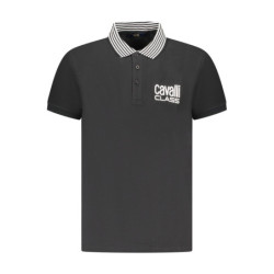 CAVALLI CLASS POLO MANCHES COURTES HOMME NOIR