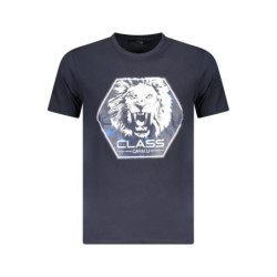 CAVALLI CLASS KURZARM-T-SHIRT HERREN BLAU
