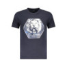 CAVALLI CLASS SHORT SLEEVE T-SHIRT MEN BLUE