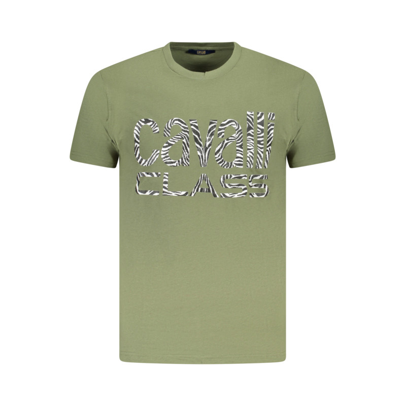 CAVALLI CLASS T-SHIRT MANICHE CORTE UOMO VERDE