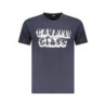 CAVALLI CLASS KURZARM-T-SHIRT HERREN BLAU