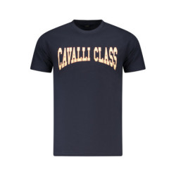 CAVALLI CLASS KURZARM-T-SHIRT HERREN BLAU