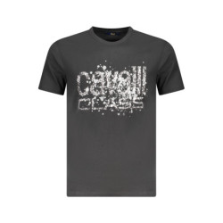 T-SHIRT À MANCHES COURTES CAVALLI CLASS HOMME NOIR