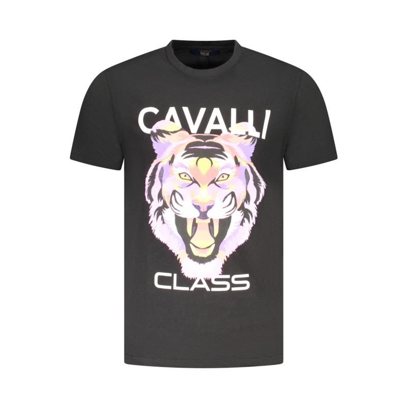 CAVALLI CLASS SHORT SLEEVE T-SHIRT MEN BLACK