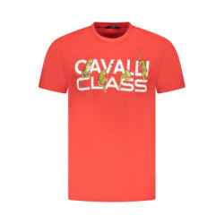 T-SHIRT À MANCHES COURTES CAVALLI CLASS HOMME ROUGE