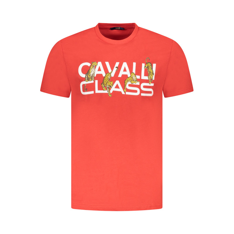 CAMISETA DE MANGA CORTA CAVALLI CLASS HOMBRE ROJA
