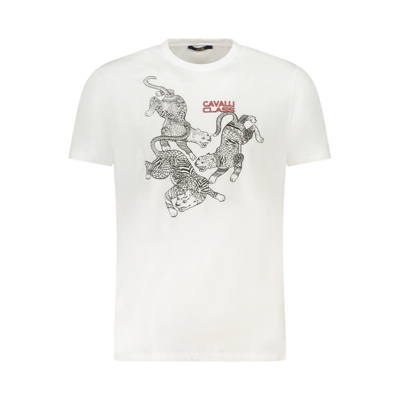 CAVALLI CLASS SHORT SLEEVE T-SHIRT MEN WHITE
