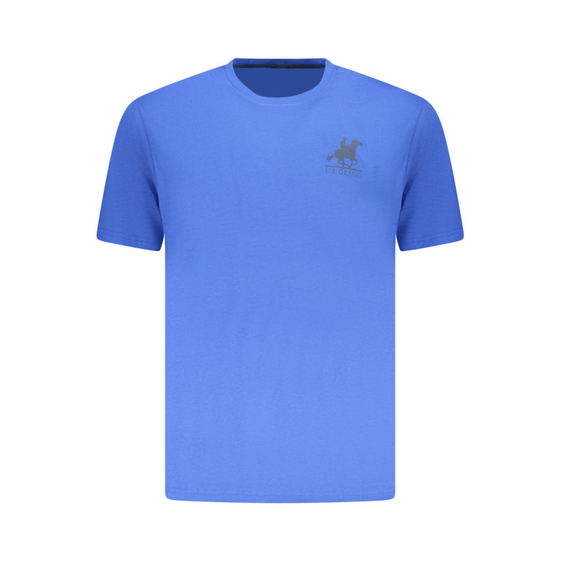 US GRAND Herren-T-Shirt mit kurzen Ärmeln, blau
