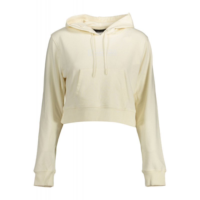 SUDADERA CALVIN KLEIN SIN CREMALLERA MUJER BLANCO