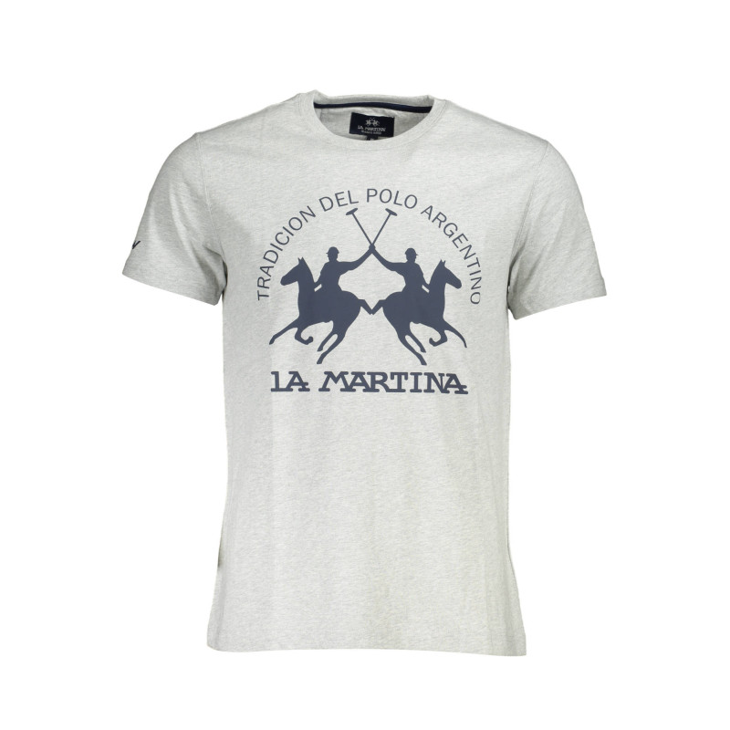 LA MARTINA SHORT SLEEVE T-SHIRT MEN GREY
