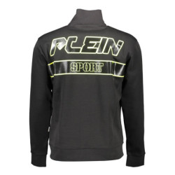 PLEIN SPORT HERREN-SWEATSHIRT MIT ZIP-UP SCHWARZ