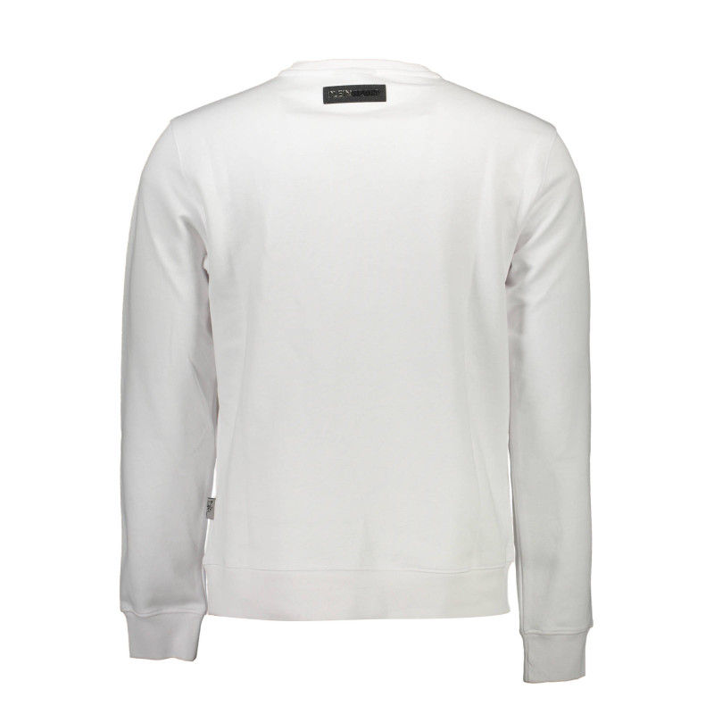 PLEIN SPORT HERREN-SWEATSHIRT MIT ZIP WEISS
