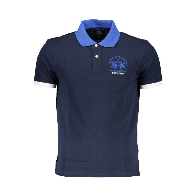 POLO DE MANGA CORTA PARA HOMBRE LA MARTINA AZUL