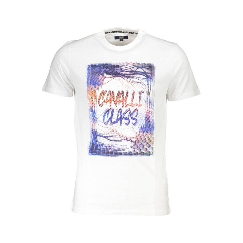 CAVALLI CLASS SHORT SLEEVE T-SHIRT MEN WHITE
