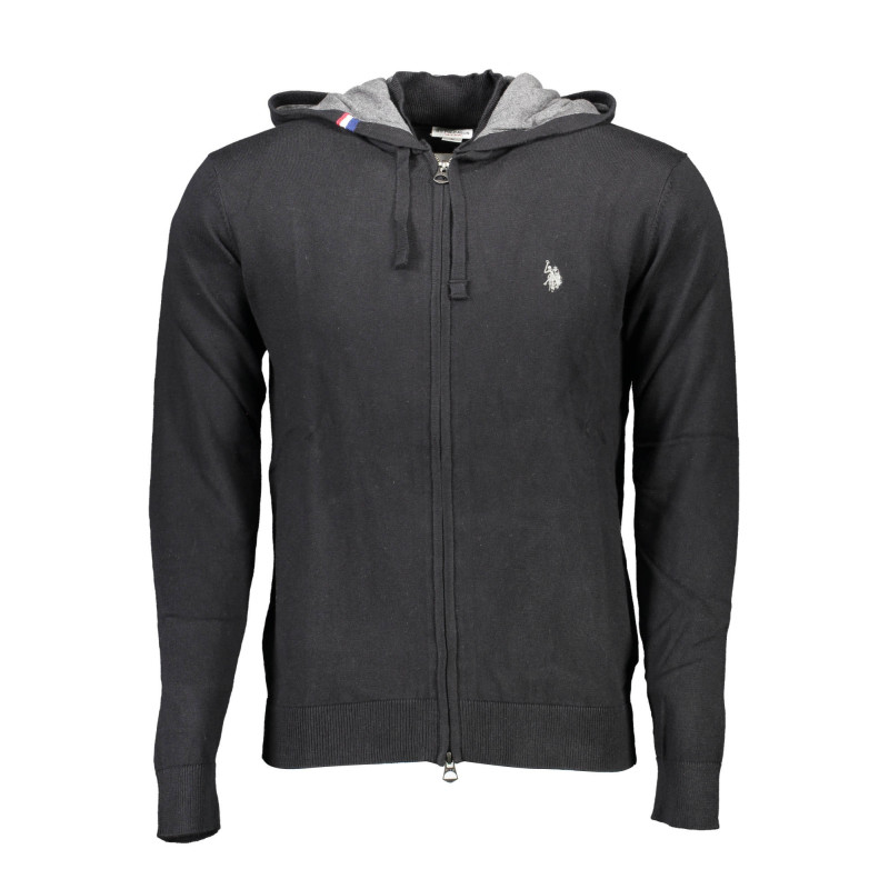 CARDIGAN POLO US HOMME NOIR
